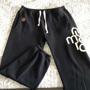 Numero Black Jogging pants with adjustable drawcord & elastic cuffs - Size M